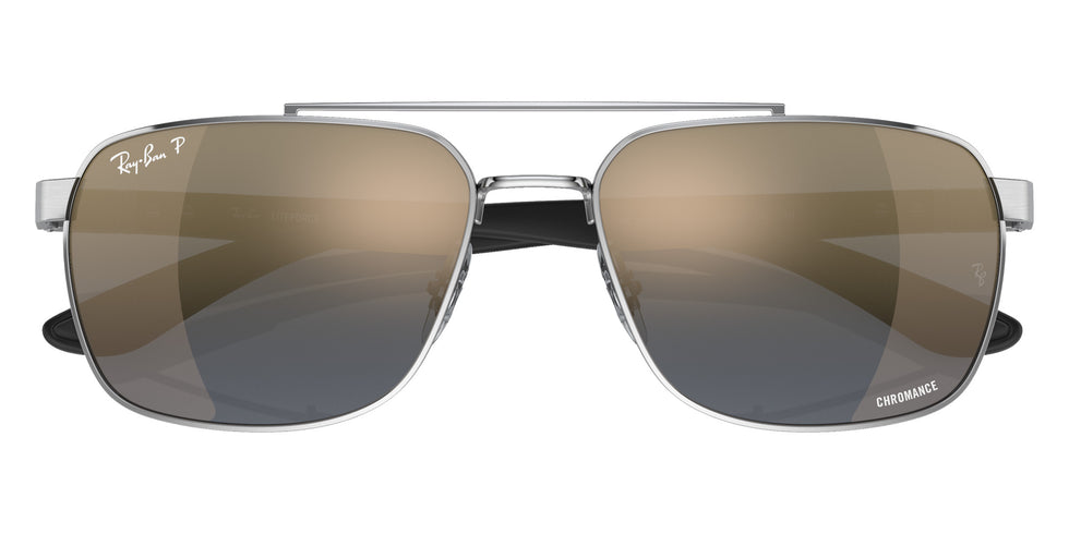 Ray-Ban RB3701 003/J0 59 - Silver / Blue/Gold Mirrored Polarized #id:rb3701003j0_s:100120