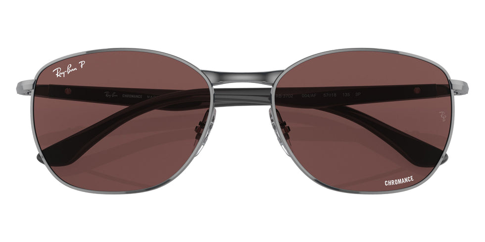 Ray-Ban RB3702 004/AF 57 - Gunmetal / Dark Violet Polarized+ #id:rb3702004af_s:100120