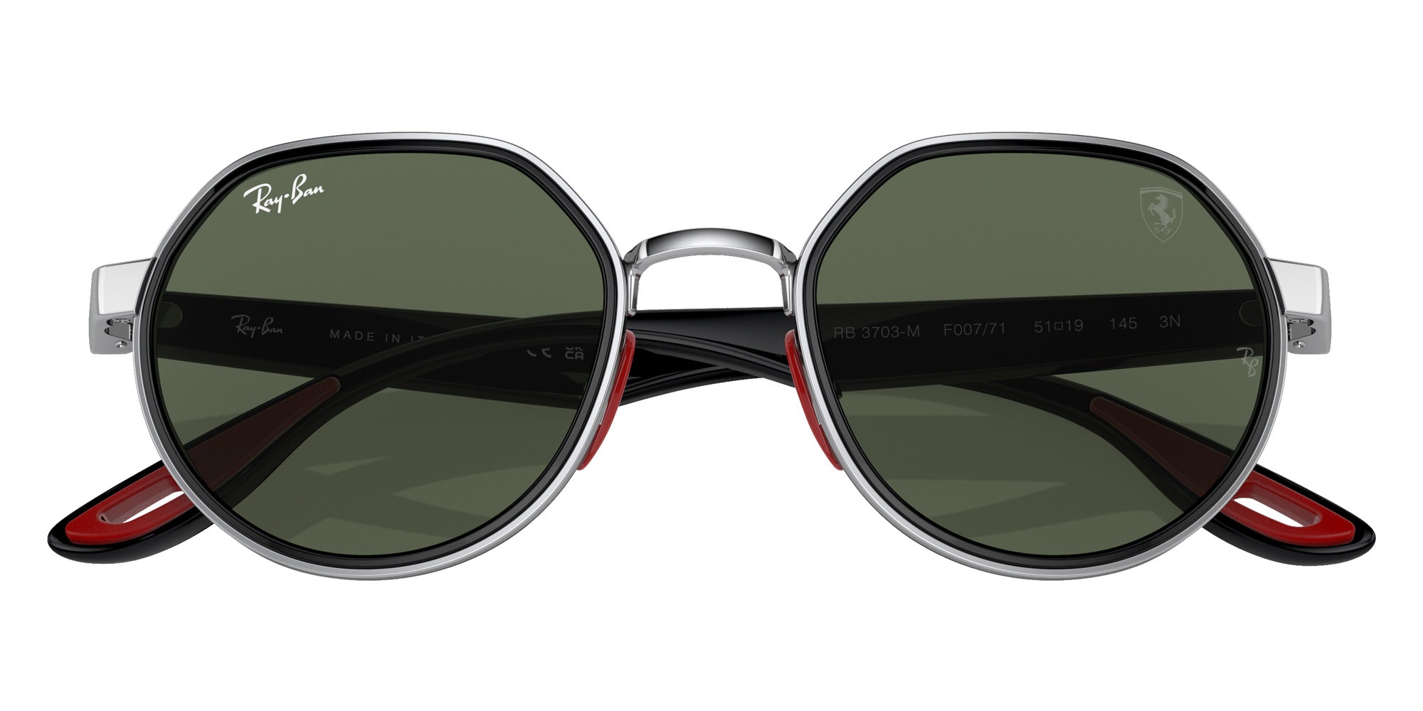 Ray-Ban RB3703M Scuderia Ferrari F00771 51 - Silver / Dark Green #id:rb3703mf00771_s:100120