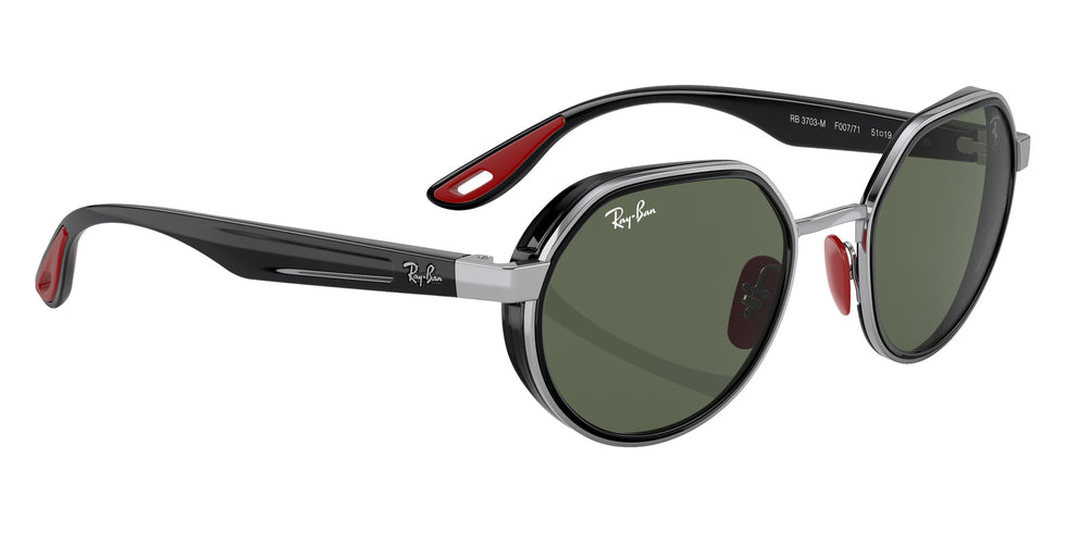 Ray-Ban RB3703M Scuderia Ferrari F00771 51 - Silver / Dark Green #id:rb3703mf00771_s:100125