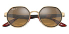 Ray-Ban RB3703M Scuderia Ferrari F076A2 51 - Gold / Brown/Gray Mirrored Polarized #id:rb3703mf076a2_s:102120