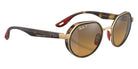 Ray-Ban RB3703M Scuderia Ferrari F076A2 51 - Gold / Brown/Gray Mirrored Polarized #id:rb3703mf076a2_s:102125