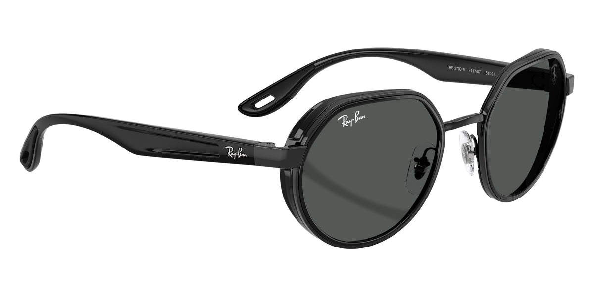 Ray-Ban RB3703M Scuderia Ferrari Collection F11787 51 - Black / Dark Gray #id:rb3703mf11787_s:100120
