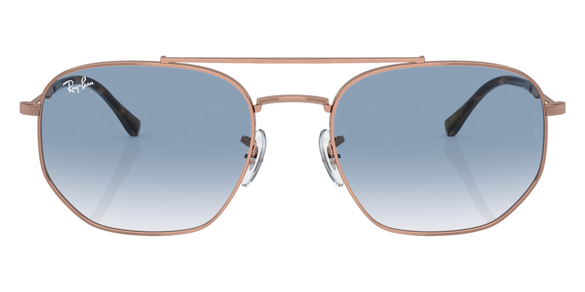 Ray-Ban RB3707 92023F 57 - Rose Gold / Blue #id:rb370792023f_s:104100