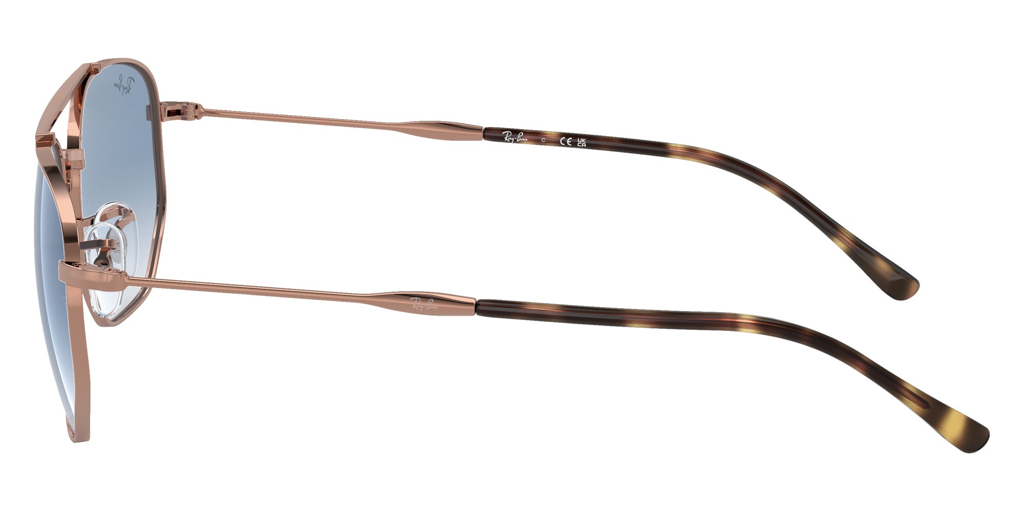 Ray-Ban RB3707 92023F 57 - Rose Gold / Blue #id:rb370792023f_s:104110