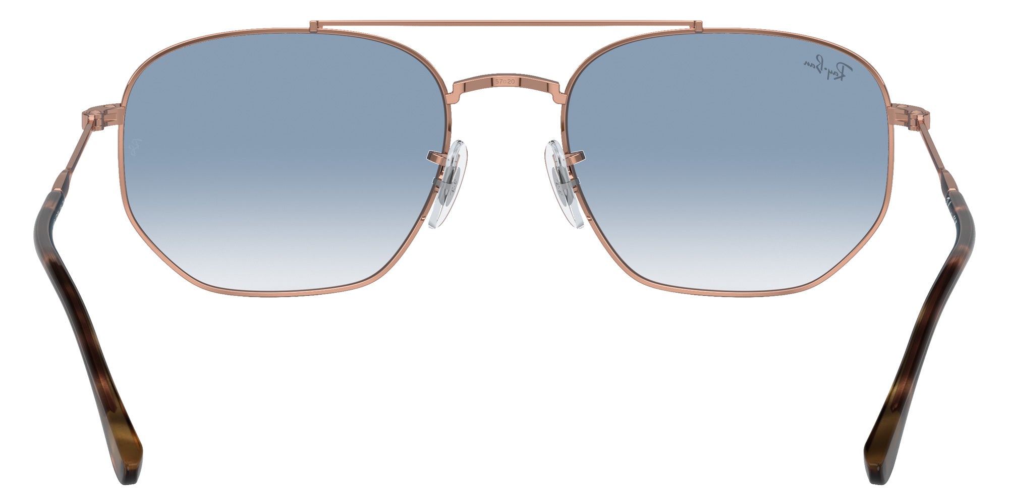 Ray-Ban RB3707 92023F 57 - Rose Gold / Blue #id:rb370792023f_s:104115