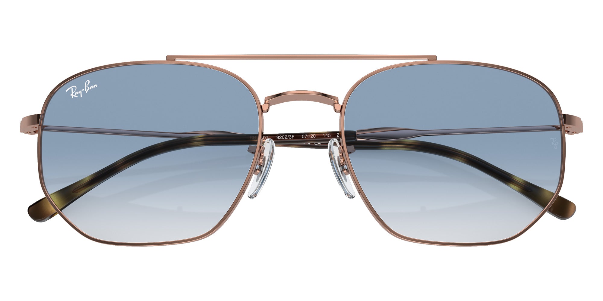 Ray-Ban RB3707 92023F 57 - Rose Gold / Blue #id:rb370792023f_s:104125
