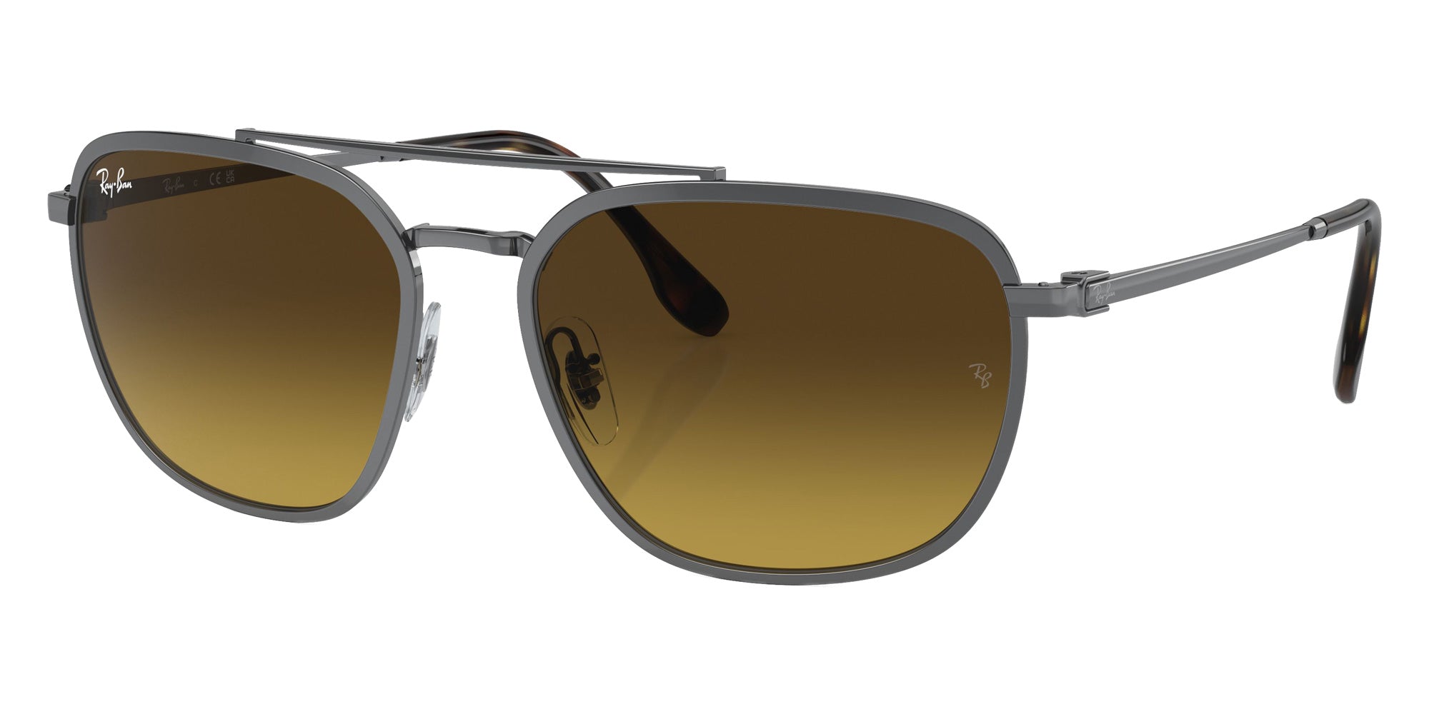 Ray-Ban RB3708 916785 59 - Gunmetal / Brown #id:rb3708916785_s:100105