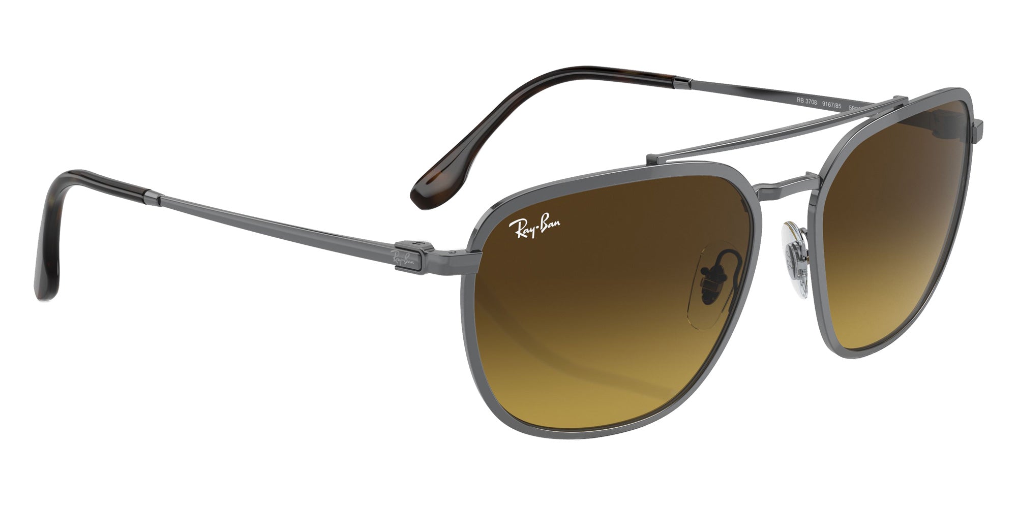 Ray-Ban RB3708 916785 59 - Gunmetal / Brown #id:rb3708916785_s:100120