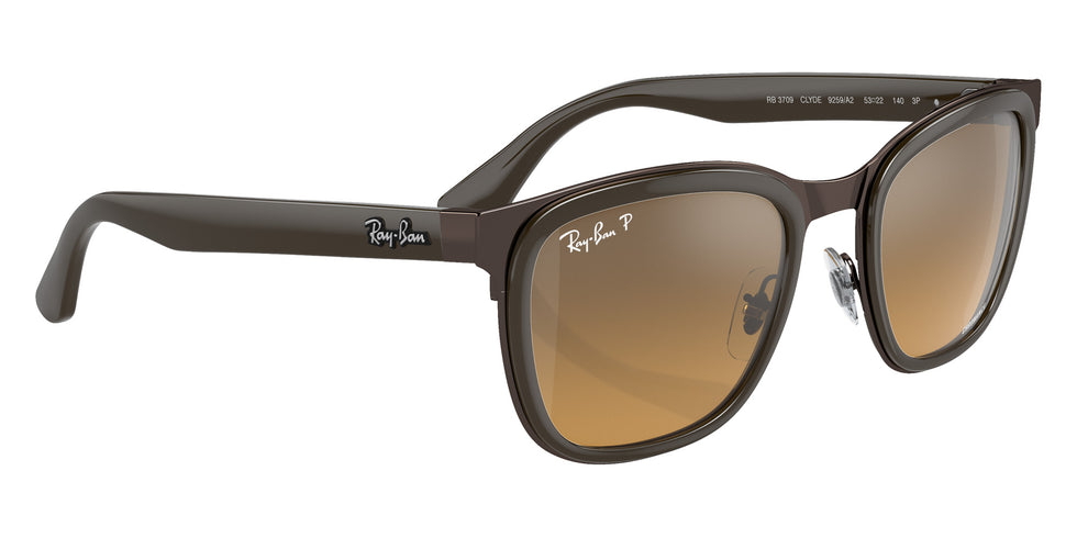 Ray-Ban RB3709 Clyde 9259A2 53 - Brown on Copper / Gray & Brown Polarized+ Mirrored #id:rb37099259a2_s:102120