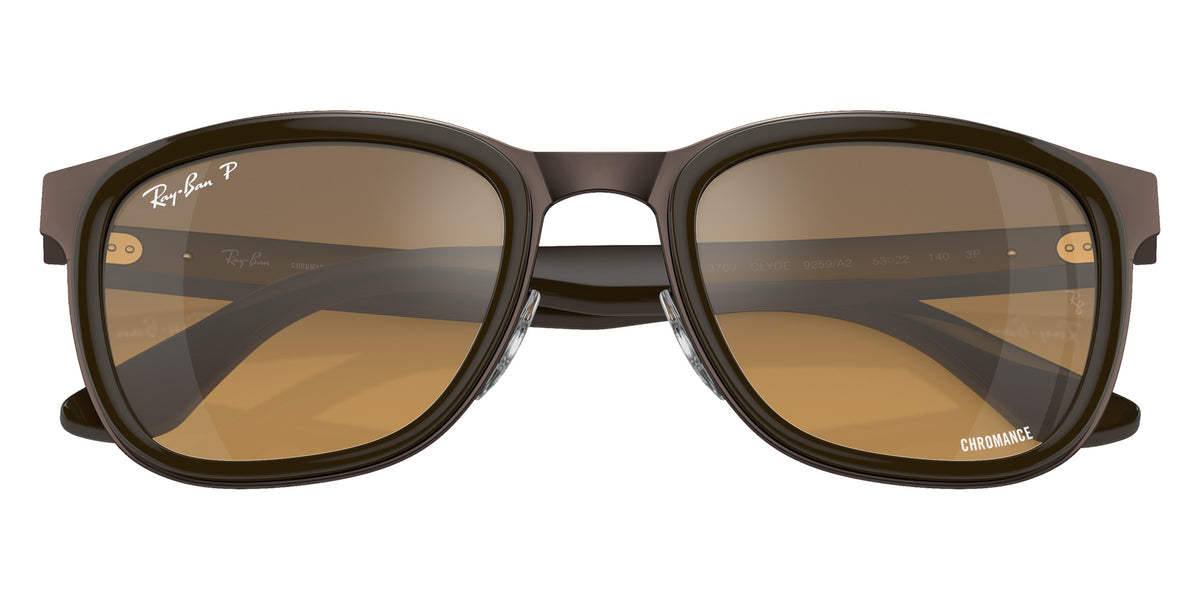 Ray-Ban RB3709 Clyde 9259A2 53 - Brown on Copper / Gray & Brown Polarized+ Mirrored #id:rb37099259a2_s:102125