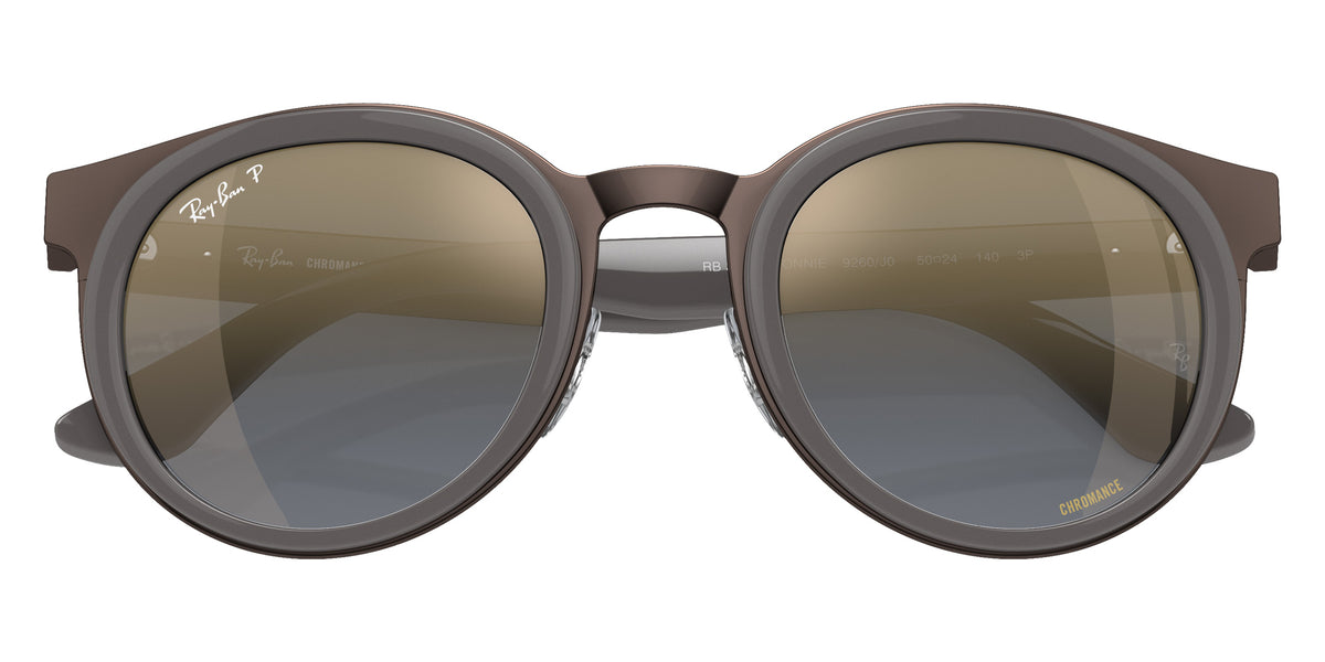 Ray-Ban RB3710 Bonnie 9260J0 50 - Gray on Copper / Gray & Blue Polarized+ Mirrored #id:rb37109260j0_s:104125