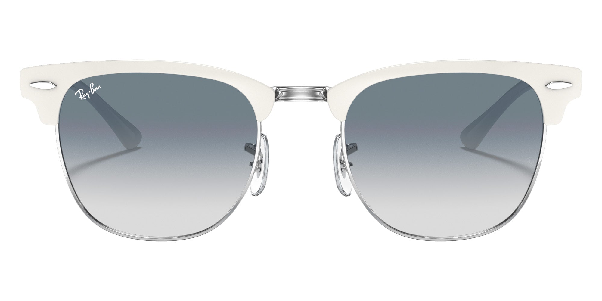 Ray-Ban RB3716 Clubmaster Metal 90883F 51 - White / Light Blue Gradient #id:rb371690883f_s:100100