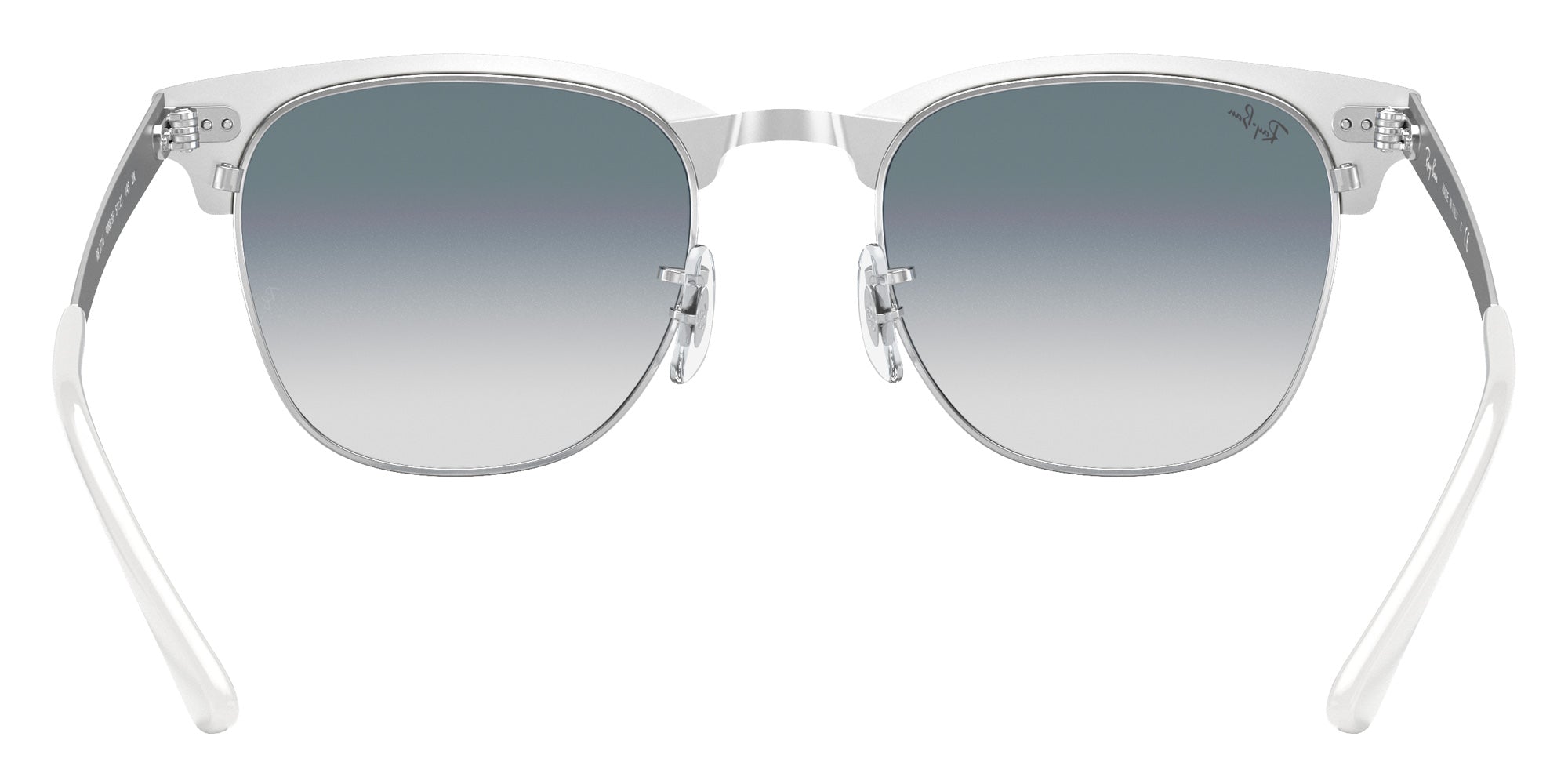 Ray-Ban RB3716 Clubmaster Metal 90883F 51 - White / Light Blue Gradient #id:rb371690883f_s:100115