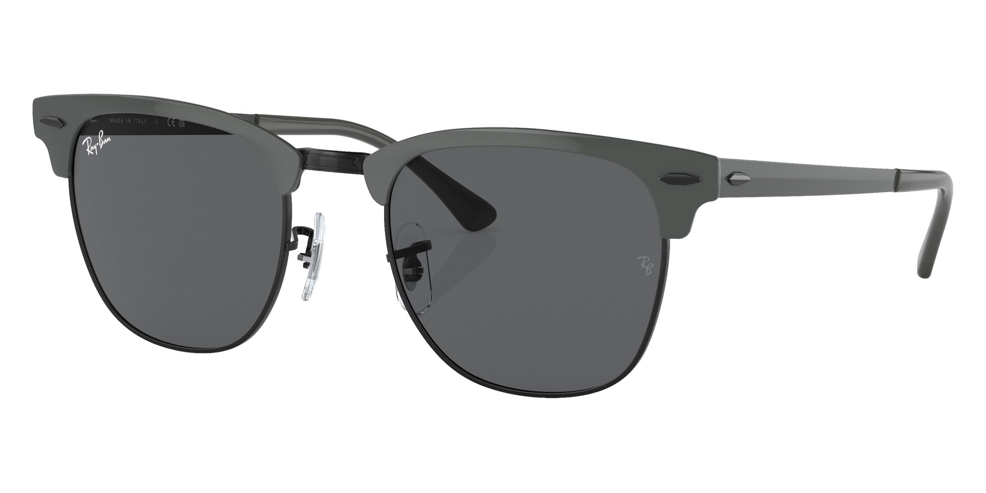 Ray-Ban RB3716 Clubmaster Metal 9256B1 51 - Gray on Black / Dark Gray #id:rb37169256b1_s:102105