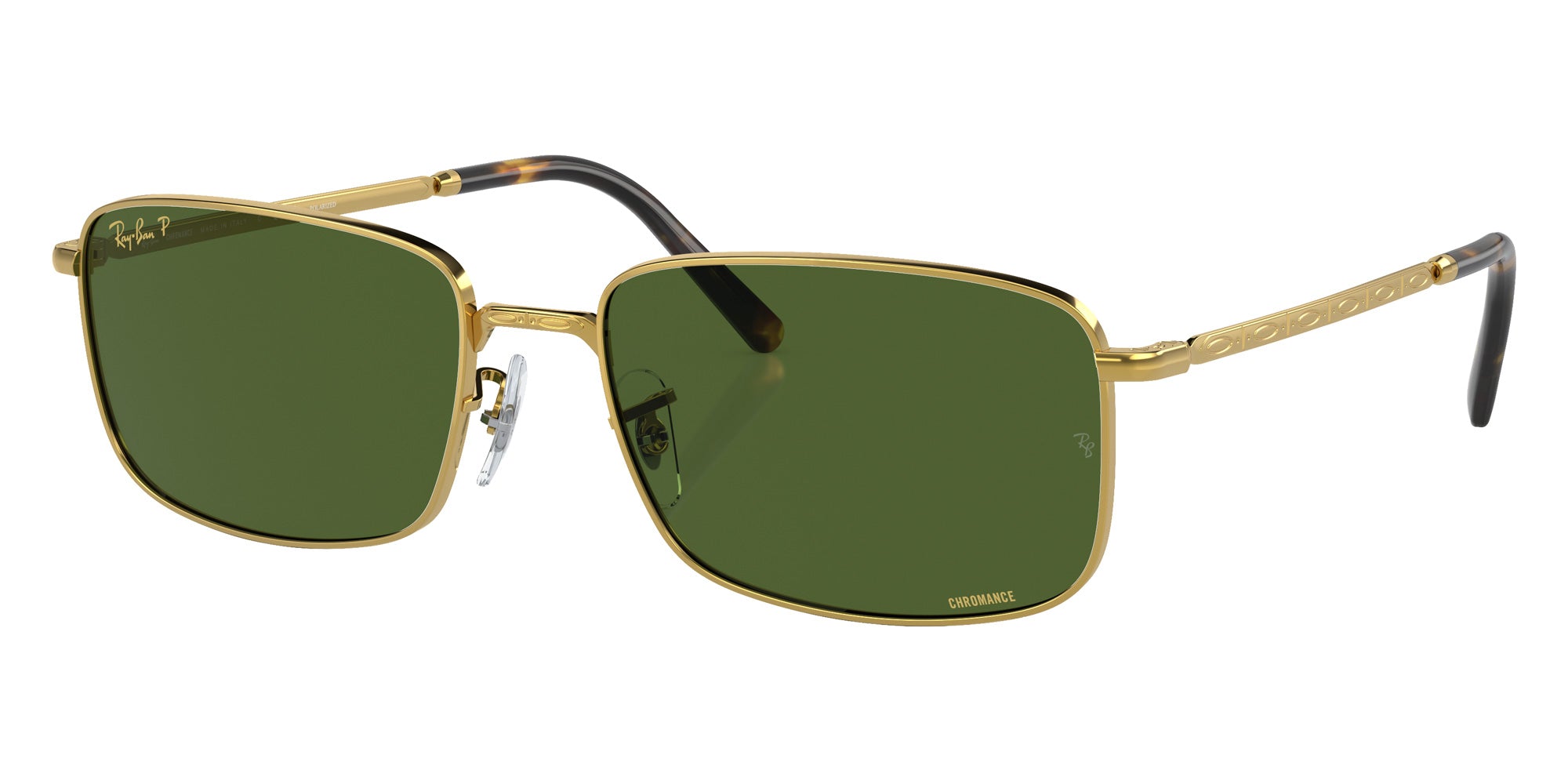 Ray-Ban RB3717 9196P1 60 - Gold / Dark Green Polarized+ #id:rb37179196p1_s:102105