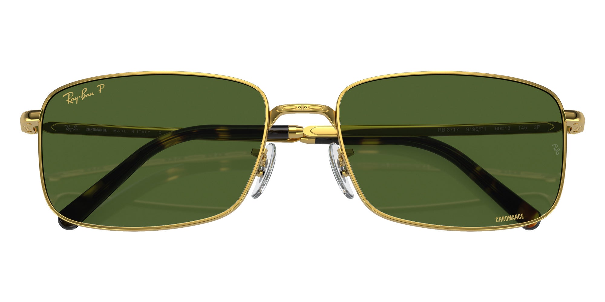 Ray-Ban RB3717 9196P1 60 - Gold / Dark Green Polarized+ #id:rb37179196p1_s:102125