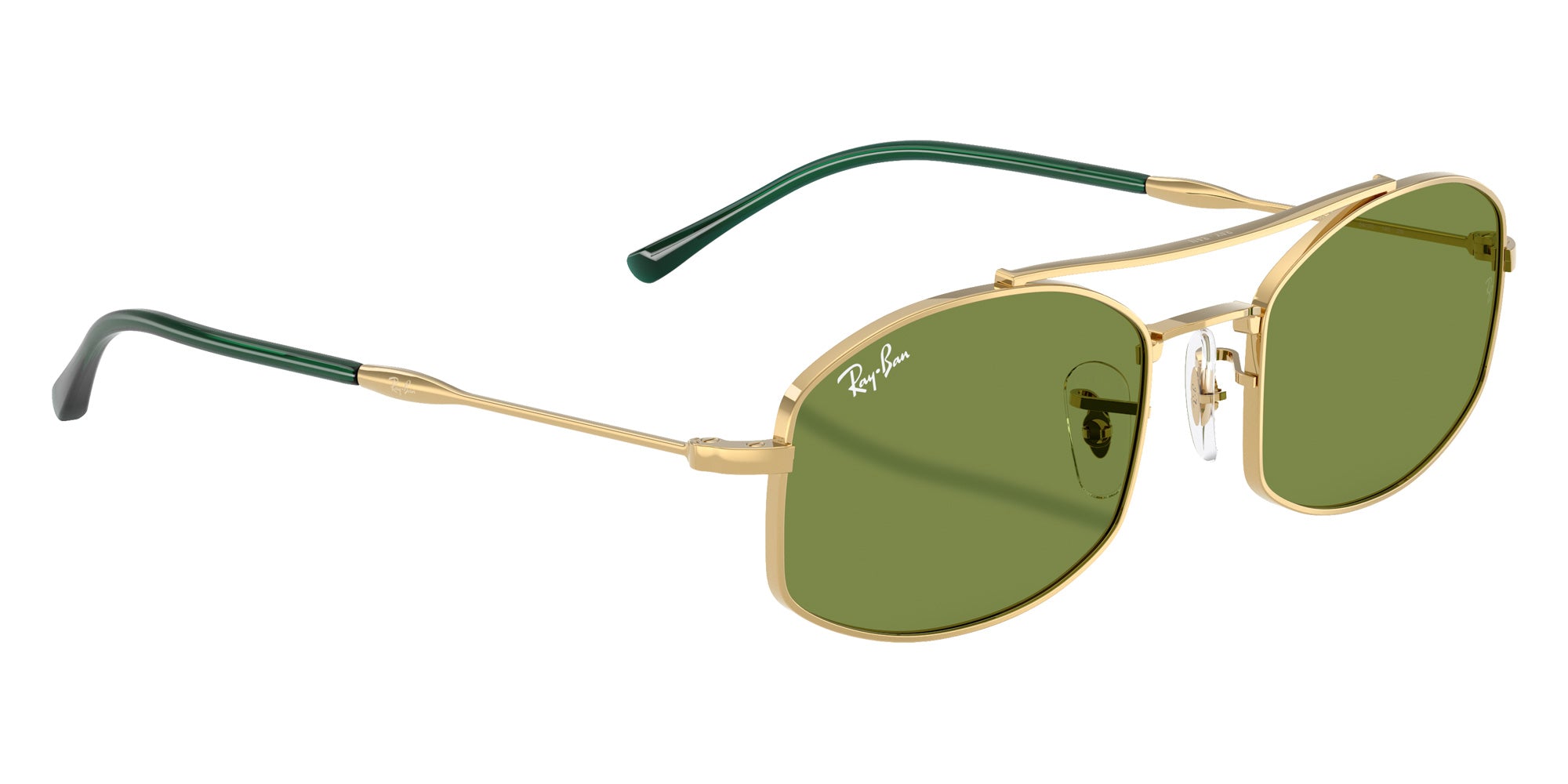 Ray-Ban RB3719 001/4E 54 - Arista Gold / Green #id:rb37190014e_s:100120