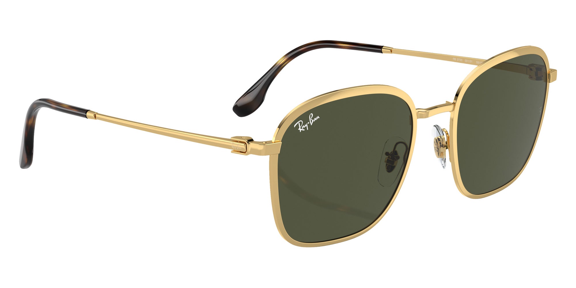 Ray-Ban RB3720 001/31 55 - Arista Gold / Green #id:rb372000131_s:100120