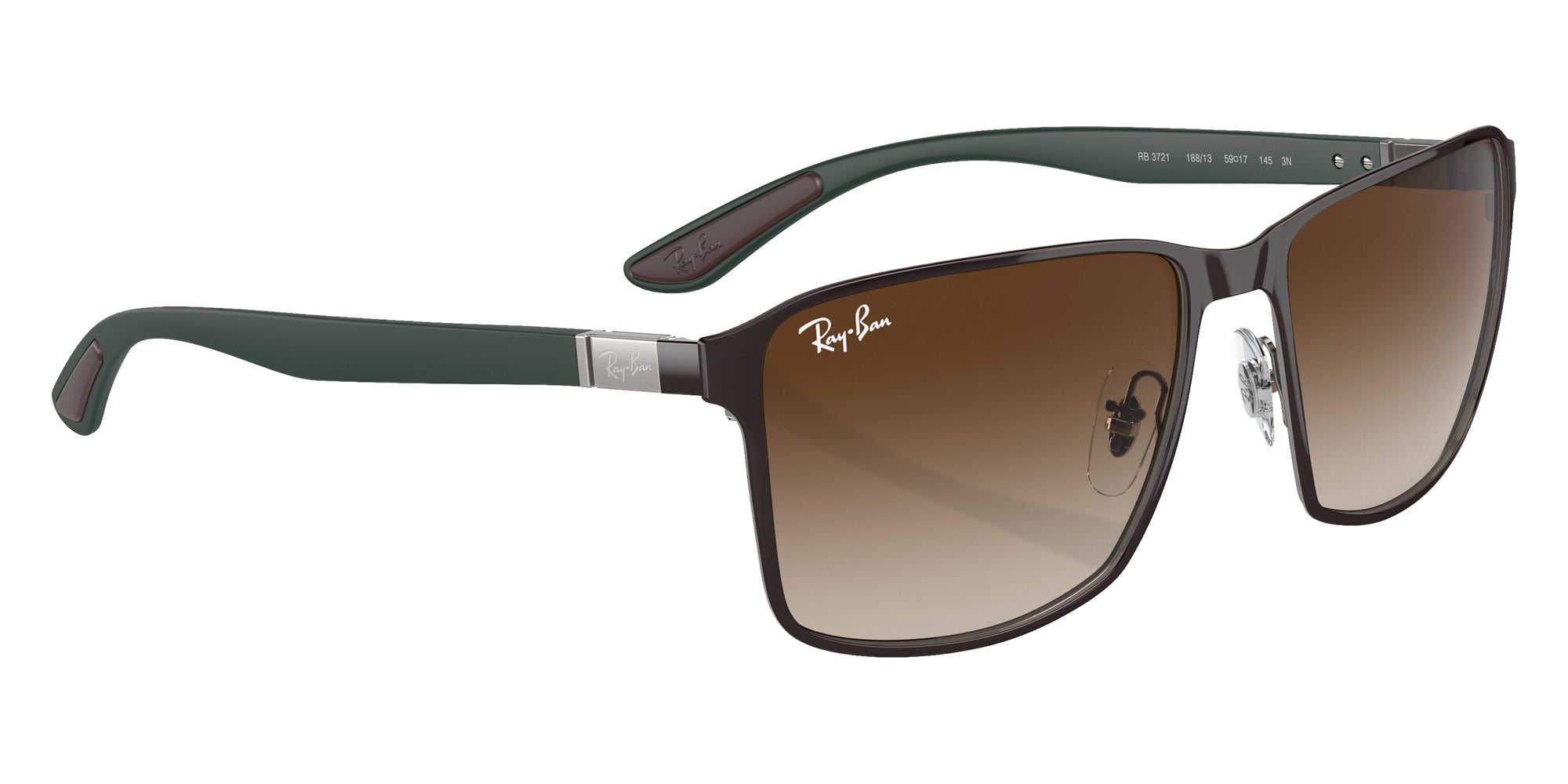 Ray-Ban RB3721 188/13 59 - Brown on Gunmetal / Brown #id:rb372118813_s:100120