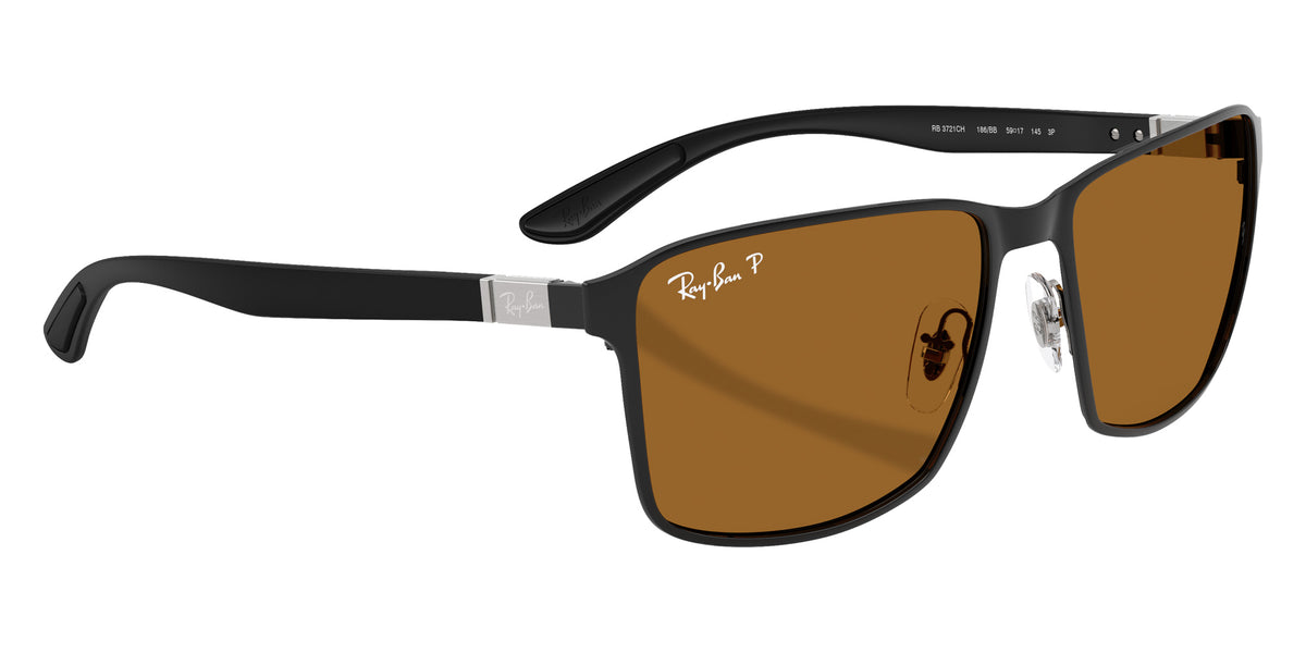 Ray-Ban RB3721CH 186/BB 59 - Matte Black on Black / Bronze Urban Polarized+ #id:rb3721ch186bb_s:100120