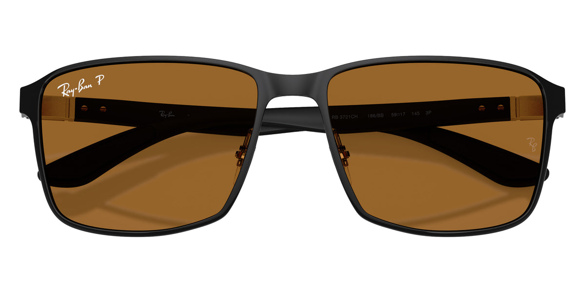 Ray-Ban RB3721CH 186/BB 59 - Matte Black on Black / Bronze Urban Polarized+ #id:rb3721ch186bb_s:100125