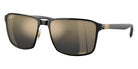 Ray-Ban RB3721CH Chromance 187/J0 59 - Black on Gold / Blue/Gold Mirrored Polarized #id:rb3721ch187j0_s:102105