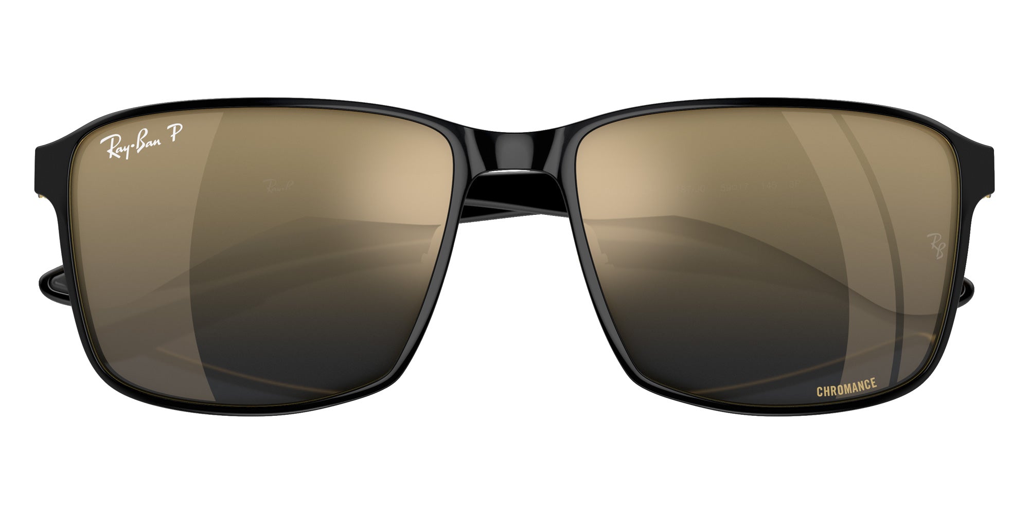 Ray-Ban RB3721CH Chromance Square Sunglasses | EyeOns.com