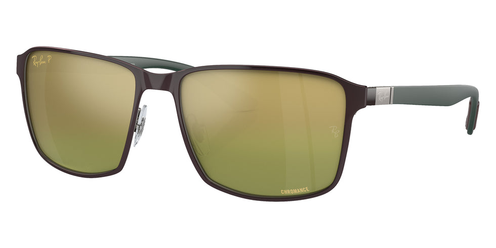 Ray-Ban RB3721CH Chromance 188/6O 59 - Brown on Gunmetal / Green/Gold Mirrored Polarized #id:rb3721ch1886o_s:104105