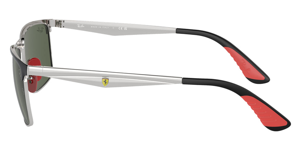 Ray-Ban RB3726M Scuderia Ferrari F06071 57 - Black on Silver / Dark Green #id:rb3726mf06071_s:102110
