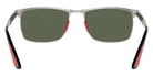 Ray-Ban RB3726M Scuderia Ferrari F06071 57 - Black on Silver / Dark Green #id:rb3726mf06071_s:102115