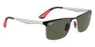 Ray-Ban RB3726M Scuderia Ferrari F06071 57 - Black on Silver / Dark Green #id:rb3726mf06071_s:102120