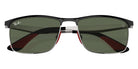 Ray-Ban RB3726M Scuderia Ferrari F06071 57 - Black on Silver / Dark Green #id:rb3726mf06071_s:102125