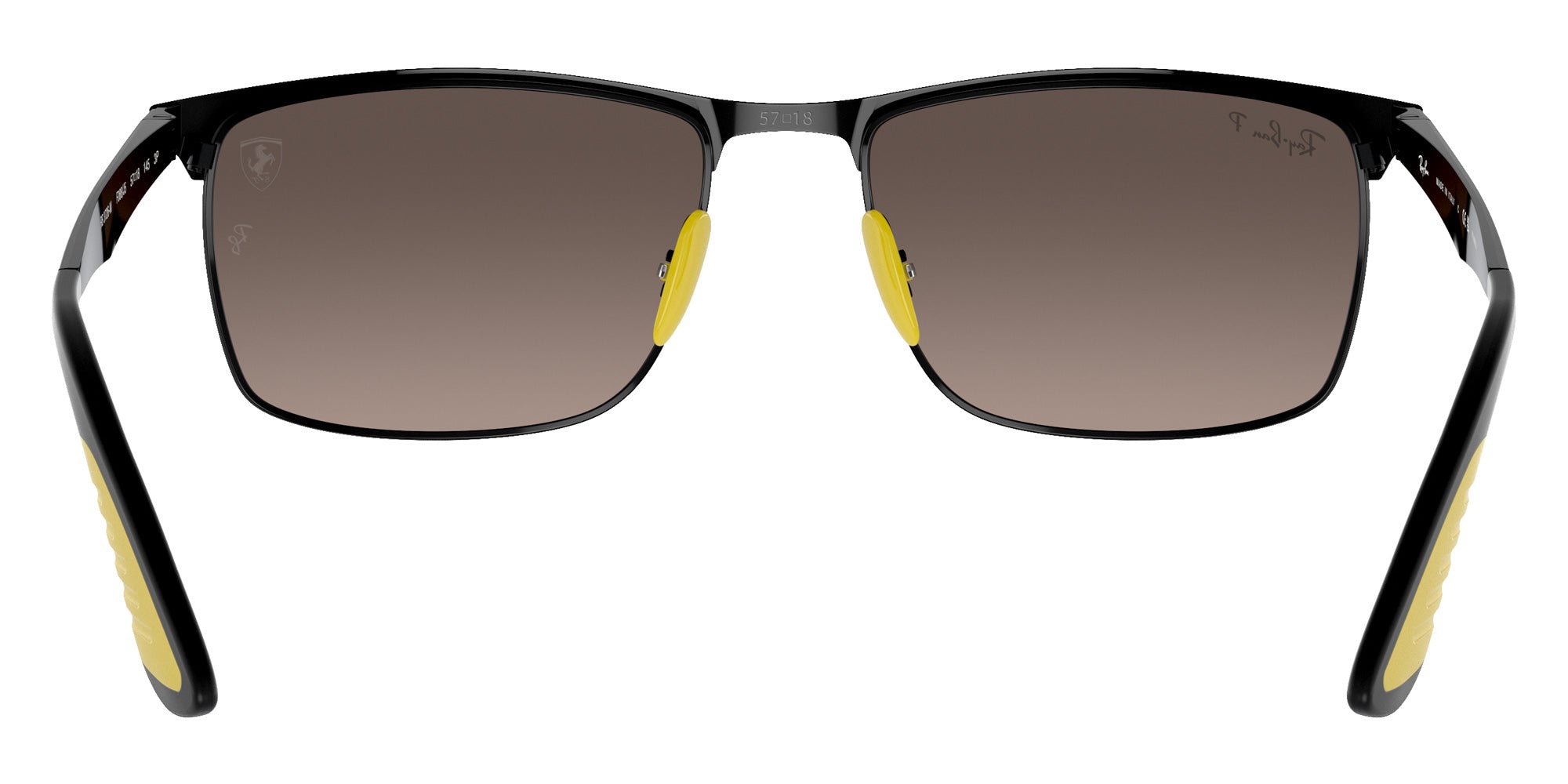 Ray-Ban RB3726M Scuderia Ferrari F0885J 57 - Black on Black / Gray Mirrored Polarized #id:rb3726mf0885j_s:104115