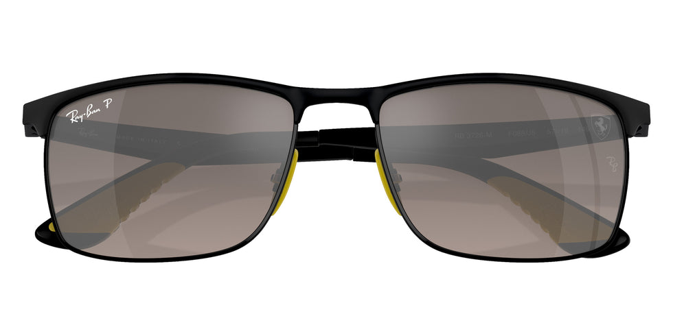 Ray-Ban RB3726M Scuderia Ferrari F0885J 57 - Black on Black / Gray Mirrored Polarized #id:rb3726mf0885j_s:104125