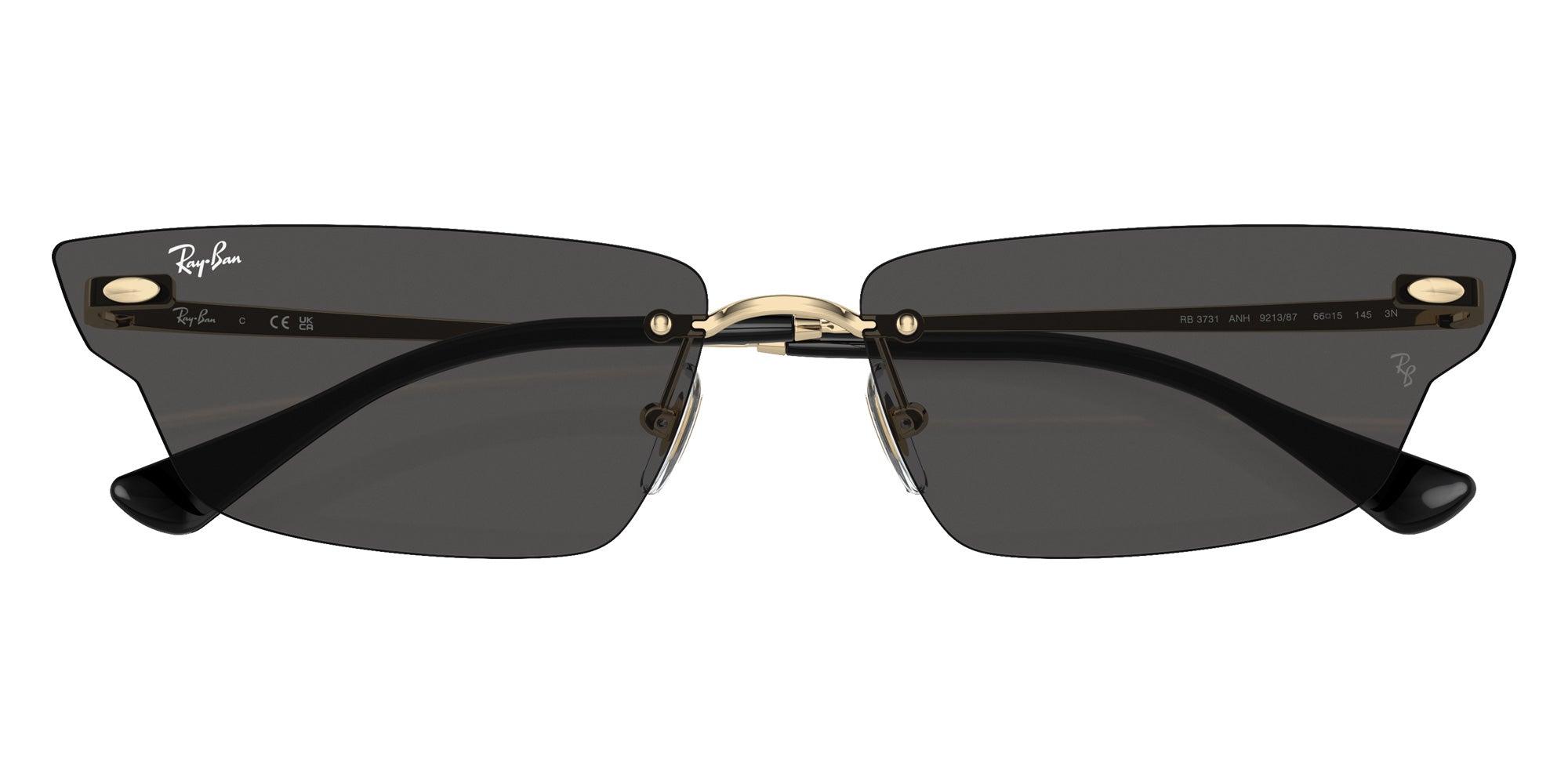 Ray-Ban RB3731 Anh 921387 63 - Light Gold / Dark Gray #id:rb3731921387_s:100125