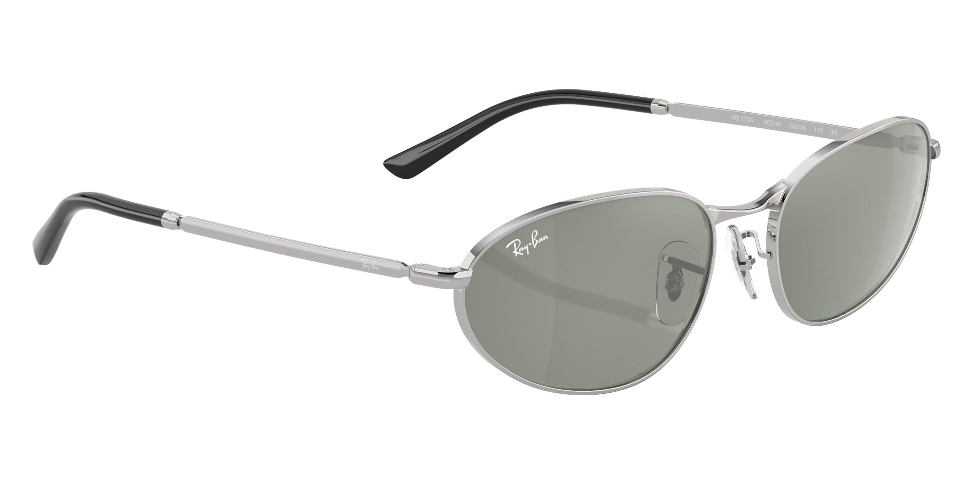 Ray-Ban RB3734 003/40 59 - Silver / Green Mirrored #id:rb373400340_s:100120