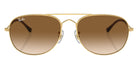 Ray-Ban RB3735 Bain Bridge 001/51 57 - Arista Gold / Clear and Brown #id:rb373500151_s:100100
