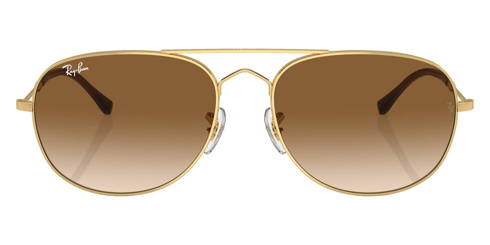 Ray-Ban RB3735 Bain Bridge 001/51 57 - Arista Gold / Clear and Brown #id:rb373500151_s:100100