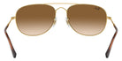 Ray-Ban RB3735 Bain Bridge 001/51 57 - Arista Gold / Clear and Brown #id:rb373500151_s:100115