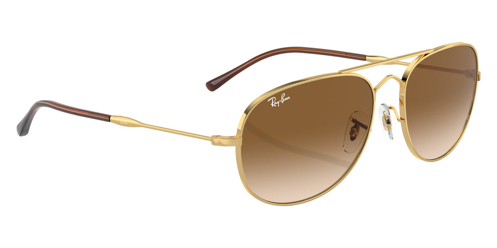 Ray-Ban RB3735 Bain Bridge 001/51 57 - Arista Gold / Clear and Brown #id:rb373500151_s:100120