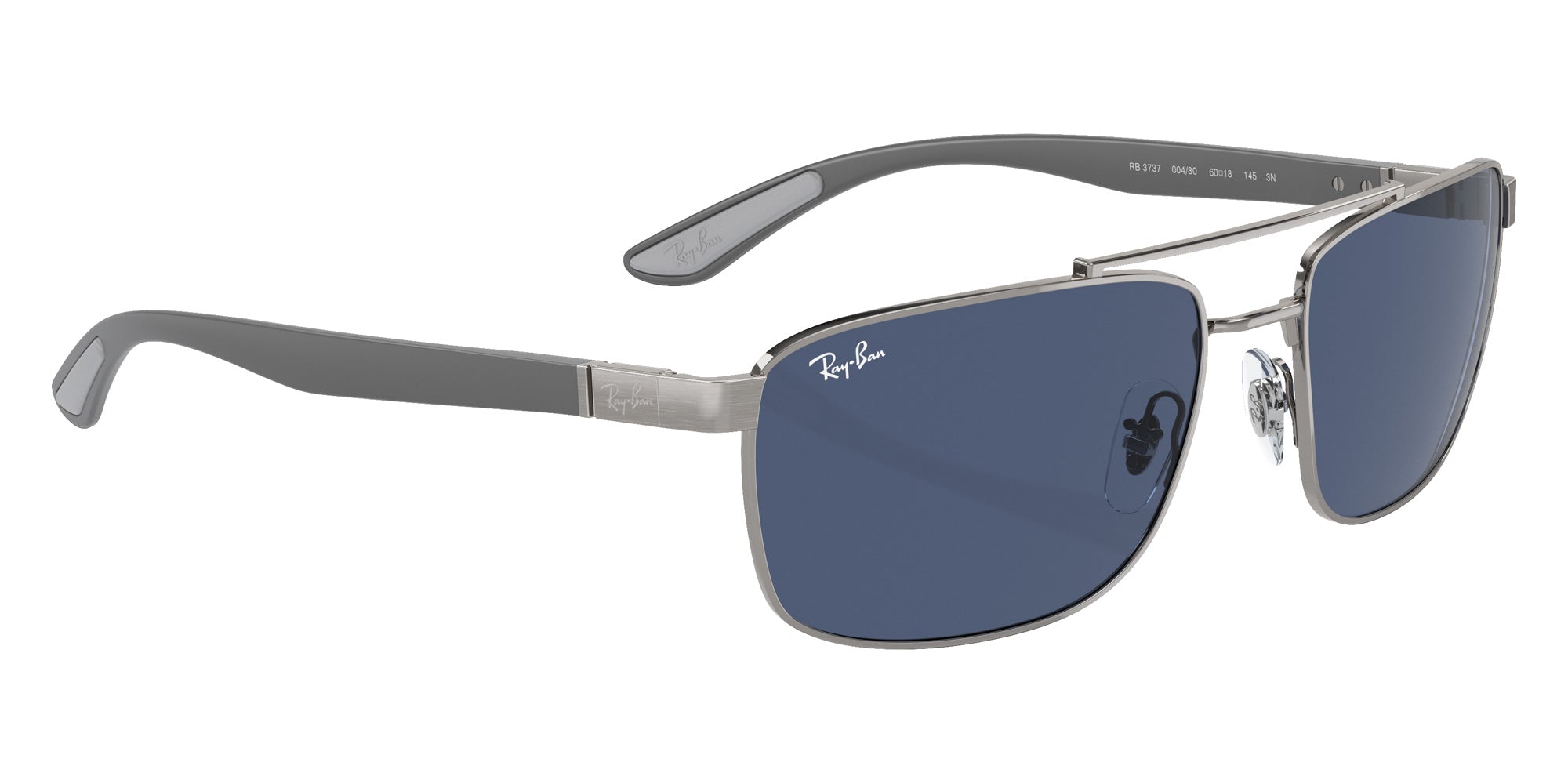 Ray-Ban RB3737 004/80 60 - Gunmetal / Dark Blue #id:rb373700480_s:102120