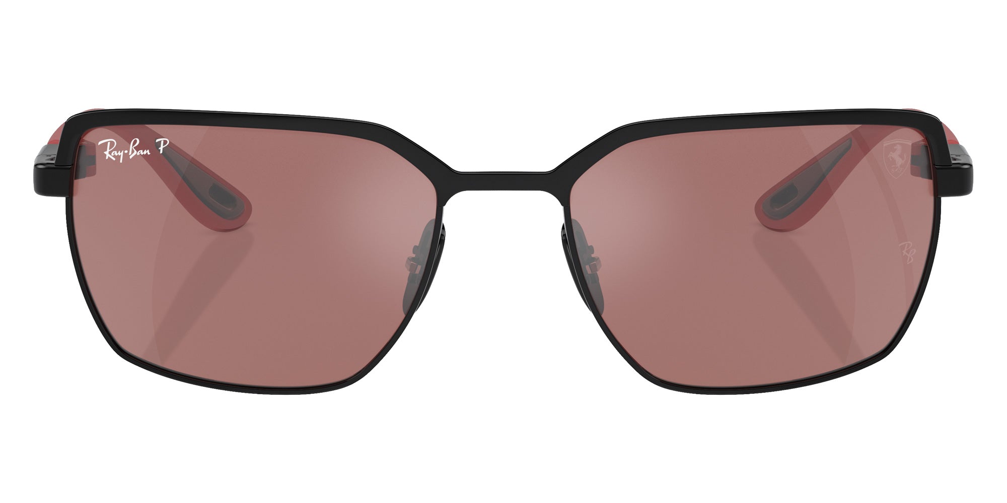 Ray-Ban RB3743M Scuderia Ferrari F102H2 58 - Black on Black / Purple and Silver Mirrored Polarized #id:rb3743mf102h2_s:100100