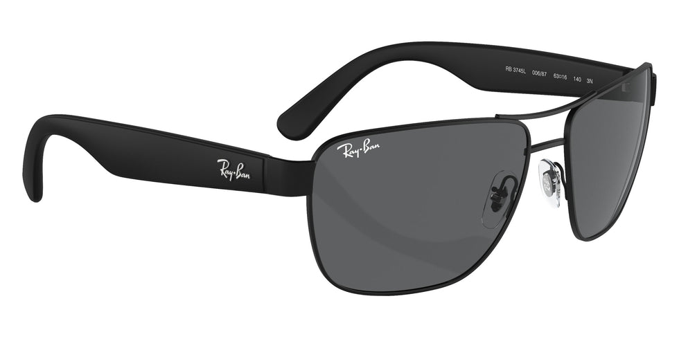 Ray-Ban RB3745L 006/87 63 - Black / Full Gray #id:rb3745l00687_s:102120