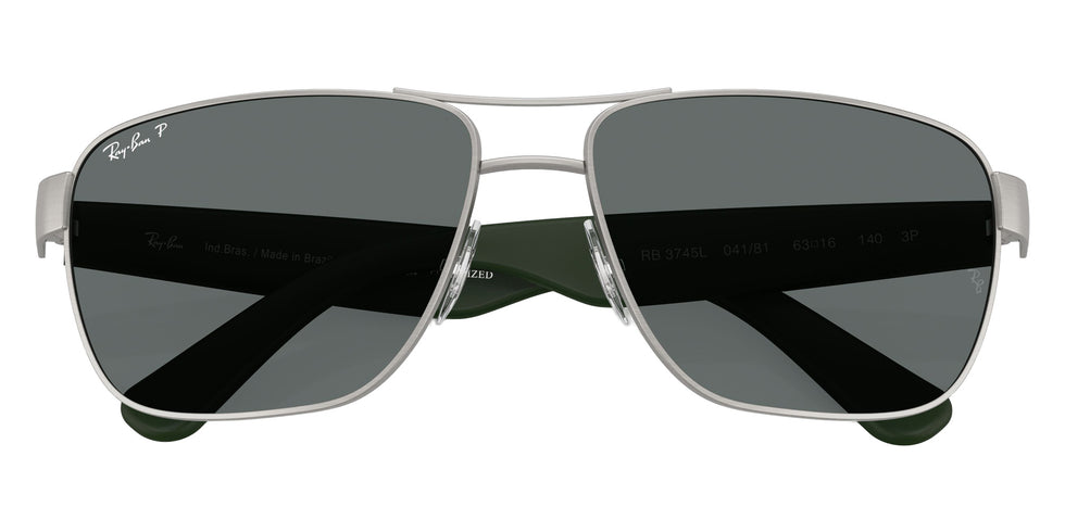 Ray-Ban RB3745L 041/81 63 - Brushed Gunmetal / Dark Gray Polarized #id:rb3745l04181_s:104125