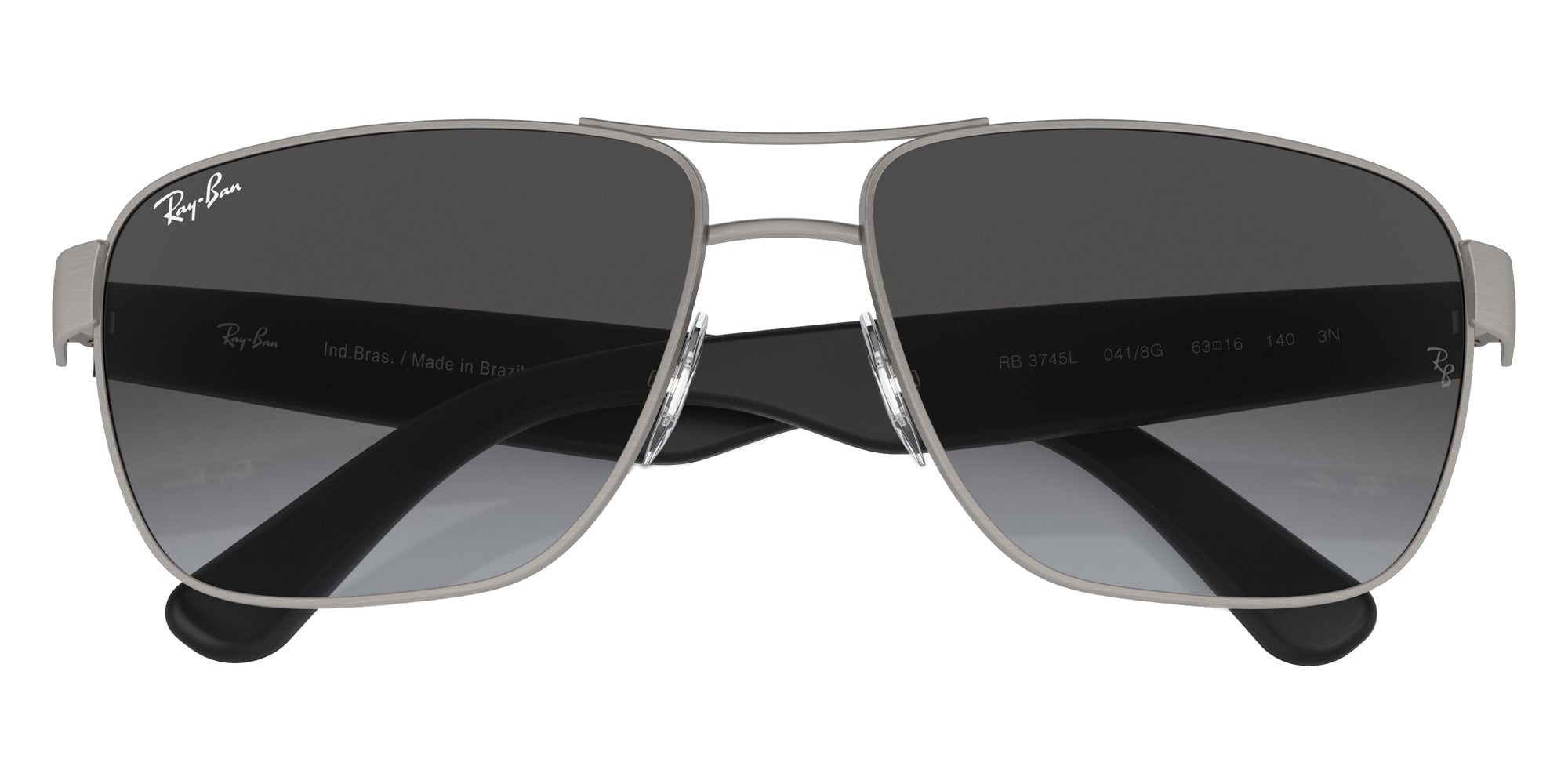Ray-Ban RB3745L 041/8G 63 - Brushed Gunmetal / Gray #id:rb3745l0418g_s:106125