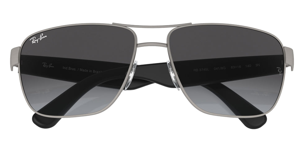 Ray-Ban RB3745L 041/8G 63 - Brushed Gunmetal / Gray #id:rb3745l0418g_s:106125