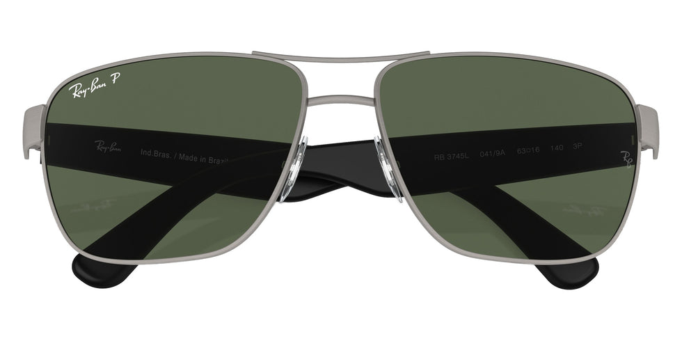 Ray-Ban RB3745L 041/9A 63 - Brushed Gunmetal / Dark Green Polarized #id:rb3745l0419a_s:108125