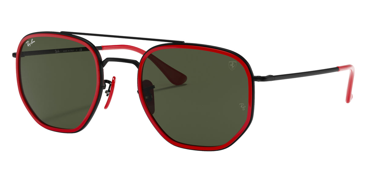 Ray-Ban RB3748M Scuderia Ferrari Collection F03531 52 - Black / G-15 Green #id:rb3748mf03531_s:100105