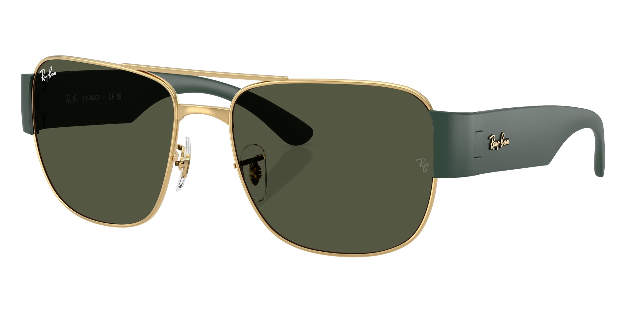 Ray-Ban RB3756 001/31 56 - Gold / Green #id:rb375600131_s:100105